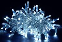 Гирлянда "Нить" 20м 200LED бел. IP44 провод прозр. 230В с контроллером 8 режимов IEK LGDU111-2-200-20-T-S-44 - УПС инжиниринг