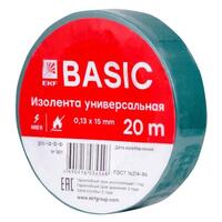 Изолента класс В 0.13х15мм (рул.20м) зел. EKF plc-iz-b-g - УПС инжиниринг
