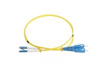 Патч-корд FC-D2-9-LC/UR-SC/UR-H-1M-LSZH-YL волоконно-оптический (шнур) SM 9/125 (OS2) LC/UPC-SC/UPC duplex LSZH 1м Hyperline 28387 - УПС инжиниринг