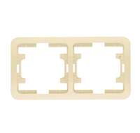 Рамка 2-м Mimoza горизонт. крем Makel 32012 - УПС инжиниринг