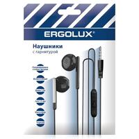 Наушники вакумные с микрофоном проводные ELX-WHP01P-C02 ПРОМО 3.5мм 1.2м пакет черн. Ergolux 15278 - УПС инжиниринг