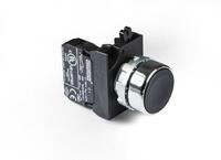 Кнопка нажимная круглая черн. CM100DH (1НО) EMAS CM100DH - УПС инжиниринг
