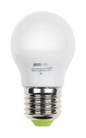 Лампа светодиодная PLED-ECO 5Вт G45 шар матовая 3000К тепл. бел. E27 400лм 230В 50Гц JazzWay 1036957A - УПС инжиниринг