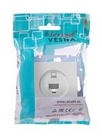 Розетка компьютерная 1-м СП Vesna механизм бел. LEZARD 742-0288-139 - УПС инжиниринг