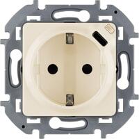Розетка 1-м СП Inspiria 16А IP20 250В 2P+E немецк. стандарт с заряд. устройством USB тип C 1.5А 5В механизм сл. кость Leg 673771 - УПС инжиниринг