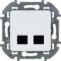Розетка компьютерная 2-м Inspiria RJ45 кат.6 UTP механизм бел. Leg 673840 - УПС инжиниринг