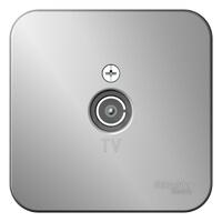 Розетка телевизионная TV ОП Blanca коннектор с изолир. пластиной алюм. SE BLNTA000013 - УПС инжиниринг