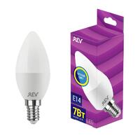 Лампа светодиодная C37 7Вт свеча 2700К тепл. бел. E14 600лм 180-240В REV 32349 5 - УПС инжиниринг