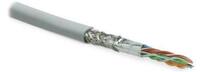 Кабель витая пара SF/UTP кат.5E 4 пары 24 AWG ОЖ solid экран-фольга + медн. оплетка LSZH -40град.C-+75град.C SFUTP4-C5E-S24-IN-LSZH-GY-305 сер. (уп.305м) Hyperline 246264 - УПС инжиниринг