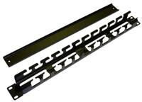 Организатор CM-1U-ML-COV кабельный с метал. кольцами и крышкой 19дюйм 1U Hyperline 16489 - УПС инжиниринг