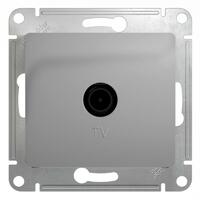 Розетка телевизионная проходная TV 1-м СП Glossa 4дБ механизм алюм. SE GSL000392 - УПС инжиниринг