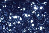 Гирлянда "Нить" 5м 50LED бел. IP20 провод зел. 230В с контроллером 8 режимов IEK LGDB110-2-050-05-G-S-20 - УПС инжиниринг