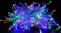 Гирлянда "Нить" 10м 100LED RGB IP44 провод прозр. 230В с контроллером 8 режимов IEK LGDU111-3-100-10-T-S-44 - УПС инжиниринг