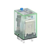 Реле промежуточное с кнопкой тестирования NJDC-17(D)/2Z 2 конт. с инд. LED 10А AC 220В CHINT 651044 - УПС инжиниринг