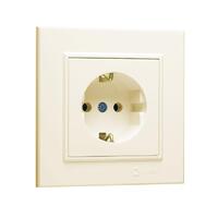 Розетка с/з (Керамика) СП Karea 16А IP20 крем. Makel 56010008 - УПС инжиниринг