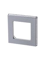 Рамка Levit 1п серебр./дым. черн. ABB 2CHH015010A6070 - УПС инжиниринг