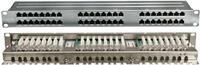 Патч-панель 19дюйм 1U кат.5E полн. экранир. 48 портов RJ45 Dual IDC PPHD-19-48-8P8C-C5E-SH-110D высок. плотности Hyperline 420641 - УПС инжиниринг
