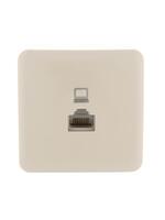 Розетка компьютерная 1-м ОП Viola RJ45 крем. LEZARD 751-0300-139 - УПС инжиниринг