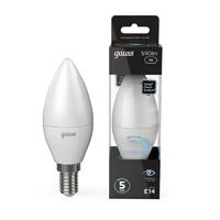 Лампа светодиодная Black 7Вт свеча 4100К нейтр. бел. E14 590лм диммир. GAUSS 103101207-D - УПС инжиниринг