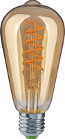 Лампа светодиодная 61 628 NLL-F-ST64-4-230-2.5K-E27-SPIRAL 4Вт грушевидная прозрачная 2500К тепл. бел. E27 180лм 176-264В Navigator 61628 - УПС инжиниринг