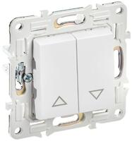 Выключатель жалюзи SKANDY 10А SK-V12W арктич. бел. IEK SK-V15-0-10-K01 - УПС инжиниринг