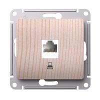 Розетка компьютерная Glossa RJ45 кат.5Е механизм сосна SE GSL001581K - УПС инжиниринг