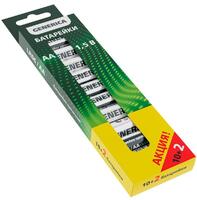 Элемент питания алкалиновый AA/LR6 Alkaline ПРОМО (уп.10+2шт) GENERICA ABT-LR06-ST-B12-G - УПС инжиниринг