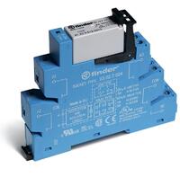 Модуль интерфейсный электромеханич. реле 2CO 8А AgNi 220В DC IP20 винт. клеммы FINDER 385202400060 - УПС инжиниринг