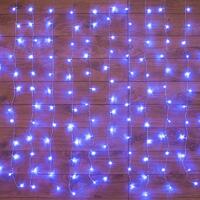 Гирлянда светодиодная "Светодиодный Дождь" 2.5х2м 300LED син. 16Вт 230В IP20 свечение с динамикой провод прозр. Neon-Night 235-053 - УПС инжиниринг