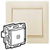 Переключатель проходной 1-кл. СП Valena 10А IP31 с подсветкой механизм сл. кость (DIY-упак.) Leg 695603 - УПС инжиниринг