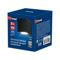 Светильник светодиодный архитектурный ULU-S05A-5W/4000К IP54 BLACK уличный накладной бел. свет корпус черн. Uniel UL-00006806 - УПС инжиниринг