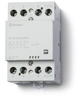 Контактор модульный 4NO 40А AgSnO2 230В AC/DC 53.5мм IP20 опции: мех. индикатор FINDER 224402304310 - УПС инжиниринг