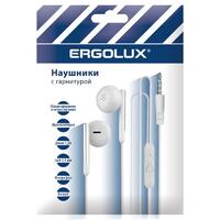 Наушники вакумные с микрофоном проводные ELX-WHP01P-C01 ПРОМО 3.5мм 1.2м пакет бел. Ergolux 15277 - УПС инжиниринг
