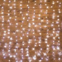 Гирлянда светодиодная "Светодиодный Дождь" 3х2м 240LED бел. 12Вт 230В IP20 свечение с динамикой провод прозр. Neon-Night 235-091 - УПС инжиниринг
