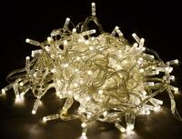 Гирлянда "Нить" 20м 200LED тепл. бел. IP44 провод прозр. 230В с контроллером 8 режимов IEK LGDU111-1-200-20-T-S-44 - УПС инжиниринг