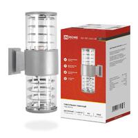 Светильник НБУ ART-2хA60-GR CITY E27 IP54 230В уличный двусторон. под лампу 2хA60 алюм. сер. IN HOME 4690612037714 - УПС инжиниринг