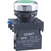 Кнопка управления NP8-10BND/3 1НО зел. AC 110В-220В(LED) IP65 (R) CHINT 667251 - УПС инжиниринг