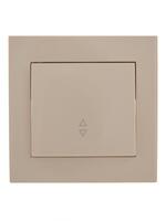 Переключатель проходной 1-кл. СП Rain IP20 крем. LEZARD 703-0303-105 - УПС инжиниринг