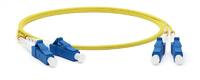 Патч-корд FC-D2-9-LC/UR-LC/UR-H-1M-LSZH-YL волоконно-оптический (шнур) SM 9/125 (OS2) LC/UPC-LC/UPC duplex LSZH 1м Hyperline 28074 - УПС инжиниринг