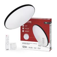 Светильник светодиодный NEO SIMPLE-125RC-BL 125Вт 3000-6500К 10000лм 230В 460х67мм с пультом ДУ черн. IN HOME 4690612060934 - УПС инжиниринг