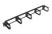 Организатор кабельный CM-1U-ML 19дюйм 1U с метал. кольцами Hyperline 15447 - УПС инжиниринг