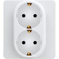 Розетка Inspiria 16А 250В 2х2P+E немецк. стандарт бел. IEK 673750 - УПС инжиниринг