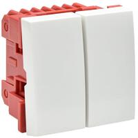 Выключатель 2-кл. 2мод. СП 10А IP20 ВК1-22-00-П бел. PRIMER IEK CKK-40D-VD2-K01 - УПС инжиниринг