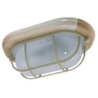 Светильник НББ 03-60-022 "Терма 1402" 1х60Вт E27 IP65 овал малый матов./корпус с решеткой дерево липа (инд. упак.) Элетех 1005501033 - УПС инжиниринг