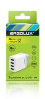 Адаптер сетевой ELX-РA02QC-C01 36Вт 4USB 100-220В 5-9В/3А 1QC+3/3А коробка бел. Ergolux 15292 - УПС инжиниринг