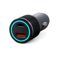 Устройство зарядное автомобильное c двумя портами (USB-C + USB-A) c LED-подсветкой 68Вт Rexant 18-2231-5 - УПС инжиниринг