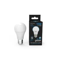 Лампа светодиодная Black 10Вт A60 грушевидная 6500К холод. бел. E27 920лм GAUSS 102502310 - УПС инжиниринг