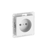 Розетка AtlasDesign 16А без заземл. без шторок быстрозажим. клем. механизм бел. SE ATN000141S - УПС инжиниринг