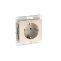 Розетка Glossa 16А с заземл. быстрозажим. клем. механизм беж. SE GSL000243S - УПС инжиниринг