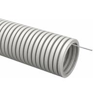 Труба гофрированная ПВХ d25мм с протяжкой сер. (уп.50м) TOKOV ELECTRIC TKE-TG/P-25-C06/50 - УПС инжиниринг